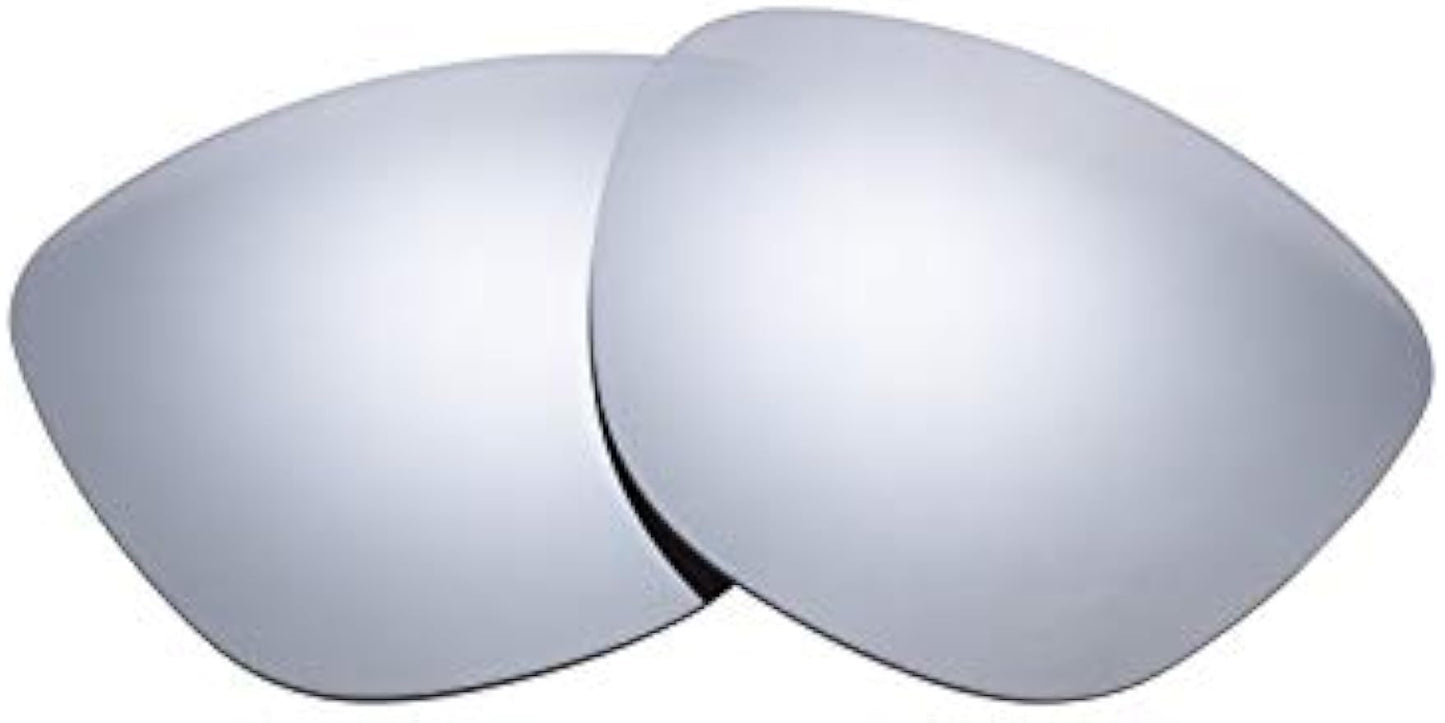 NicelyFit Polarized Replacement Lenses for Oakley Frogskins Sunglasses (Titanium Mirror)