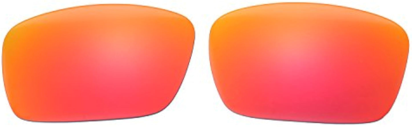 NicelyFit Polarized Replacement Lenses for Oakley Fuel Cell Sunglasses (Fire Red Mirror)