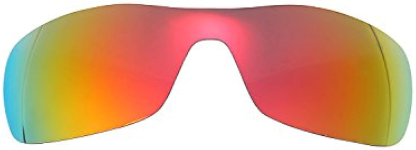 NicelyFit Polarized Replacement Lenses for Oakley Antix Sunglasses Glass Frame (Fire Red Mirror)