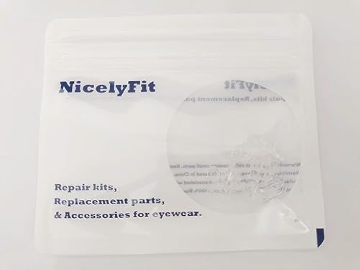 NicelyFit Clear Push-on Nose Pads for Oakley Eyeglass Frames OX5079 OX5038 OX5066 OX5088 OX3102 OX5040 OX5042 etc. (Clear - 6 Pairs)