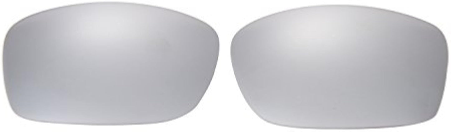 NicelyFit Polarized Replacement Lenses for Oakley Fives Squared Sunglasses (Titanium Mirror)