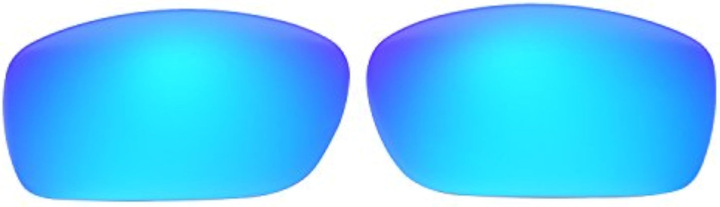 NicelyFit Polarized Replacement Lenses for Oakley Fives Squared Sunglasses (Ice Blue Mirror)