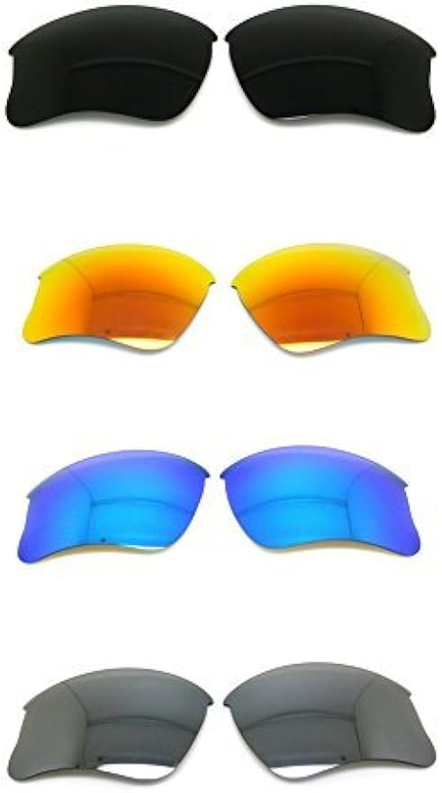 NicelyFit Set of 4 Polarized Replacement Lenses for Oakley Flak Jacket XLJ Sunglasses