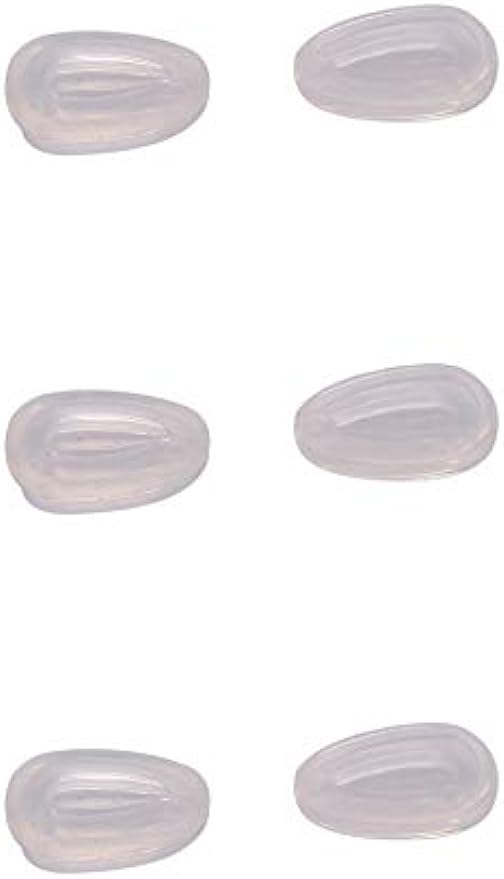 Lot of 3 Pairs NicelyFit Clear Nose Pads for Oakley Eyeglass Frames Keel Tincan Tinfoil Tailpin Caveat Feedback Holbrook Metal Tailback etc