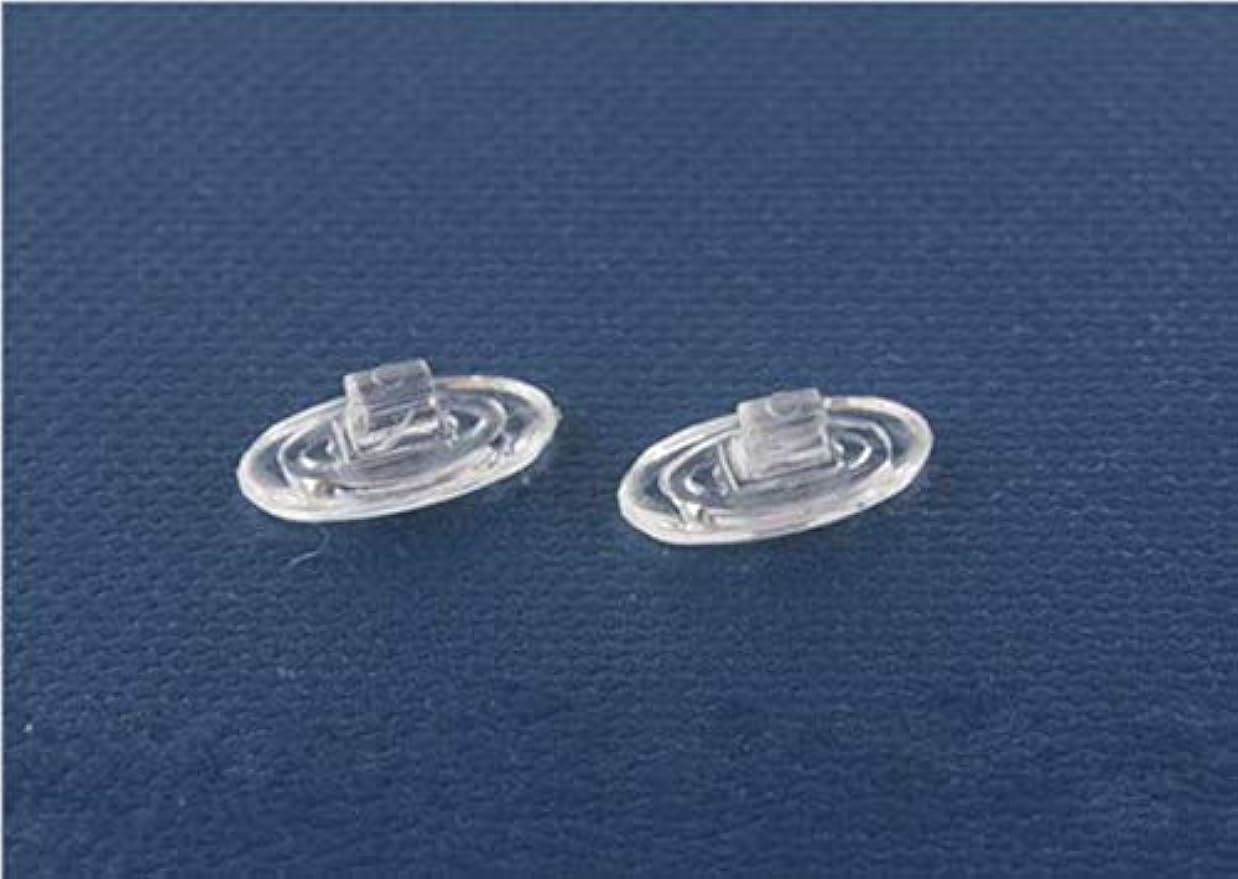 NicelyFit Clear Push-on Nose Pads for Oakley Eyeglass Frames OX5079 OX5038 OX5066 OX5088 OX3102 OX5040 OX5042 etc. (Clear - 6 Pairs)