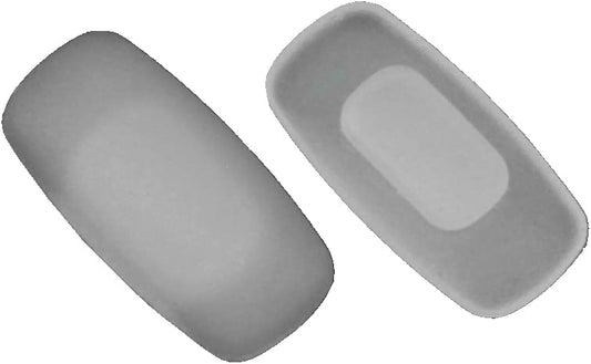 Caulo Clip On Nose Pads Compatible w Oakley Glasses Sunglasses Frames OO4128 OO4137 OX3229 OX3233 OX3235 OX5134 OX5137 OX5141 OX8134 etc (Translucent - 1 Pair)