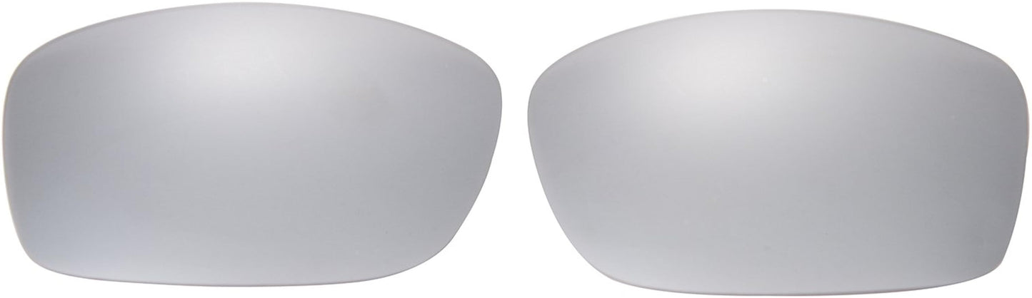 NicelyFit Polarized Replacement Lenses for Oakley Fives Squared Sunglasses (Titanium Mirror)