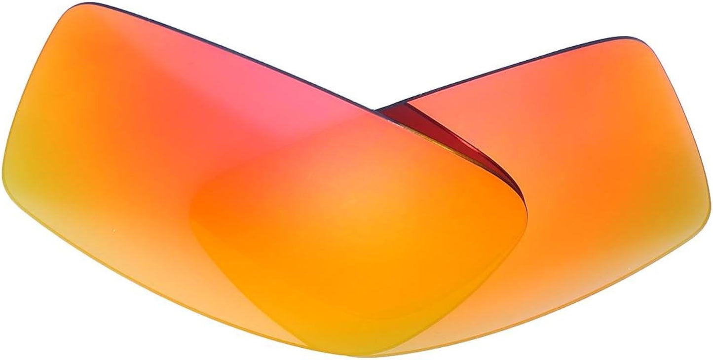 NicelyFit Polarized Replacement Lenses for Oakley Gascan Sunglasses (Fire Red Mirror)