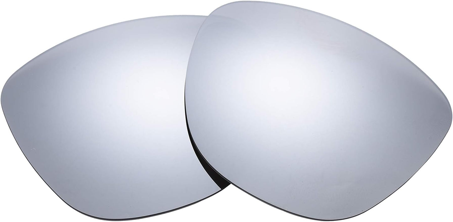 NicelyFit Polarized Replacement Lenses for Oakley Frogskins Sunglasses (Titanium Mirror)