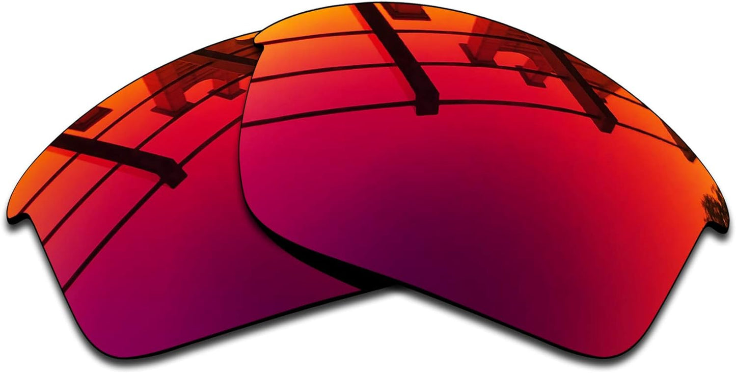 SEEABLE Premium Polarized Mirror Replacement Lenses & Nose Piece for Oakley Flak Jacket Sunglasses