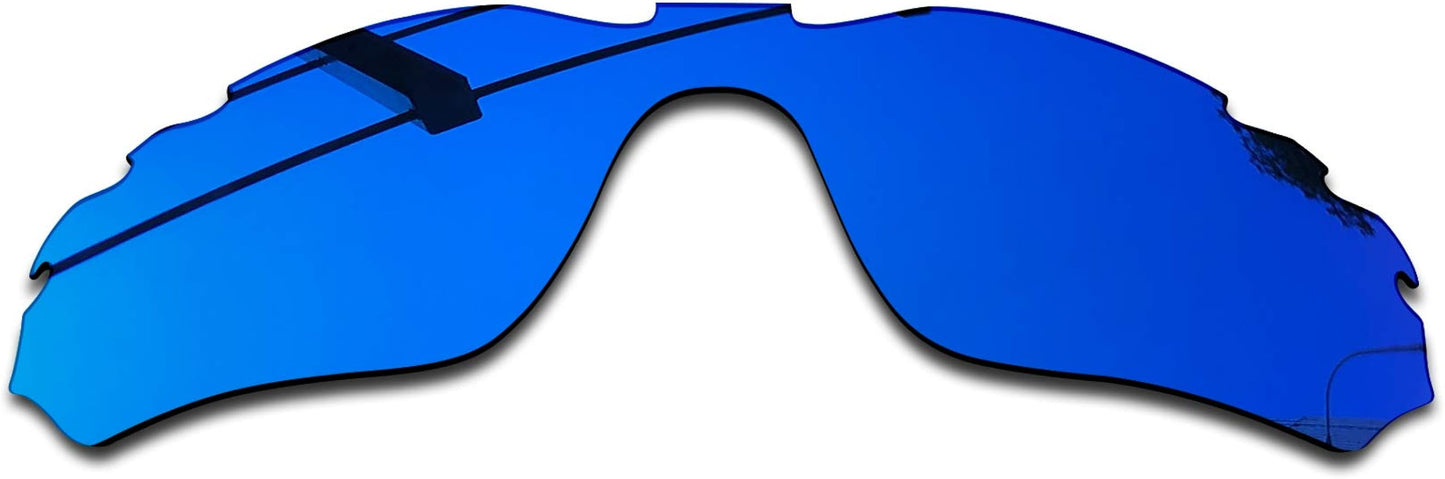 SEEABLE Premium Polarized Mirror Replacement Lenses for Oakley Radar Edge Vented OO9184 Sunglasses - Blue Mirror