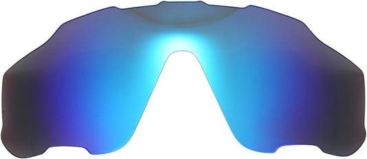 NicelyFit Polarized Replacement Lenses for Oakley Jawbreaker Sunglasses Glass Frame (Ice Blue Mirror)