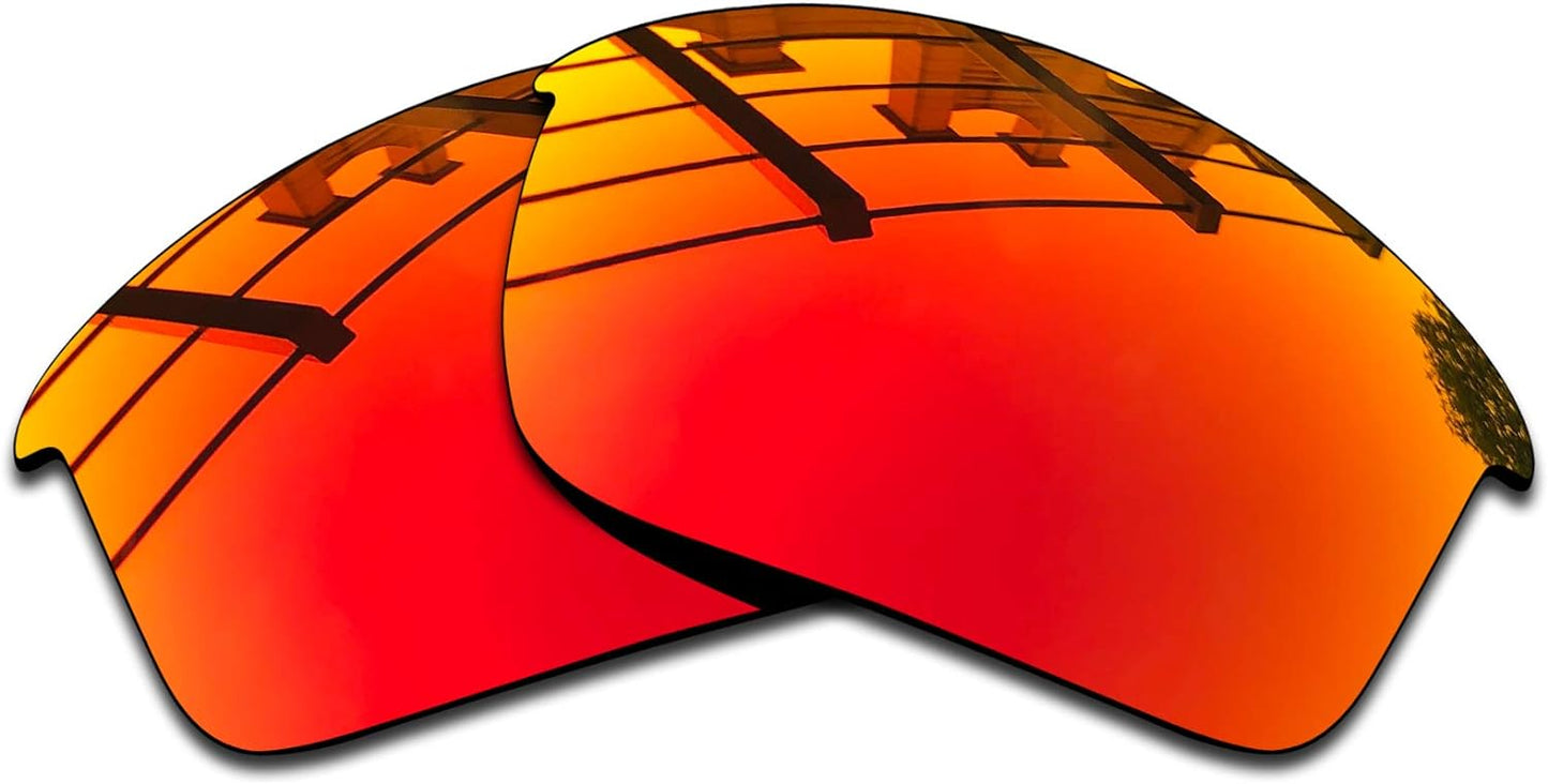 SEEABLE Premium Polarized Mirror Replacement Lenses & Nose Piece for Oakley Flak Jacket Sunglasses