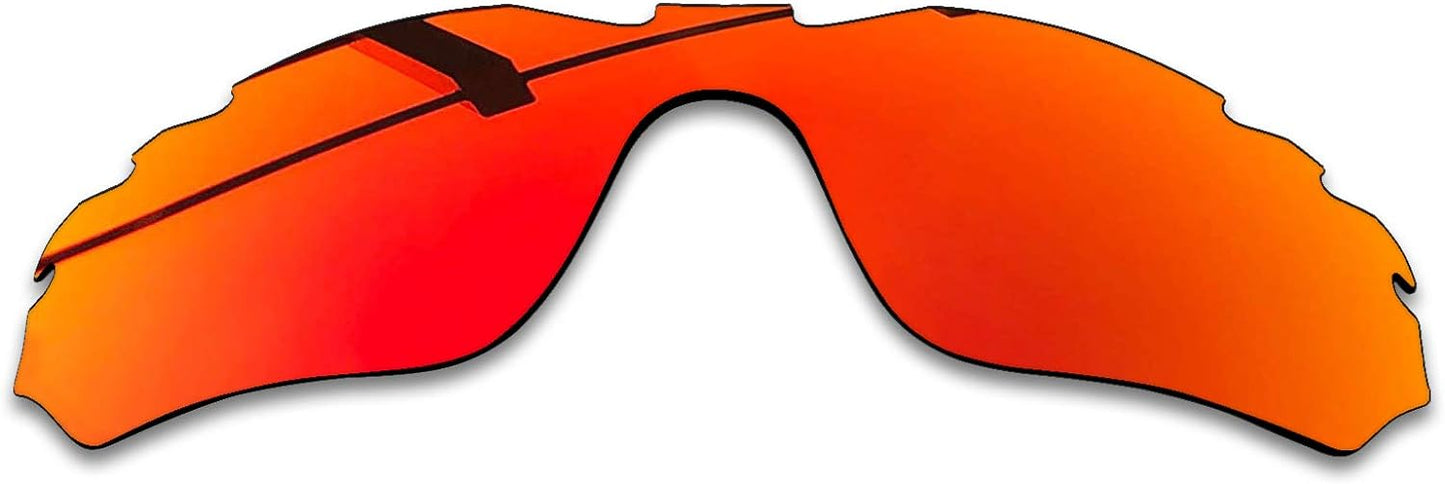 SEEABLE Premium Polarized Mirror Replacement Lenses for Oakley Radar Edge Vented OO9184 Sunglasses - Fire Orange Mirror