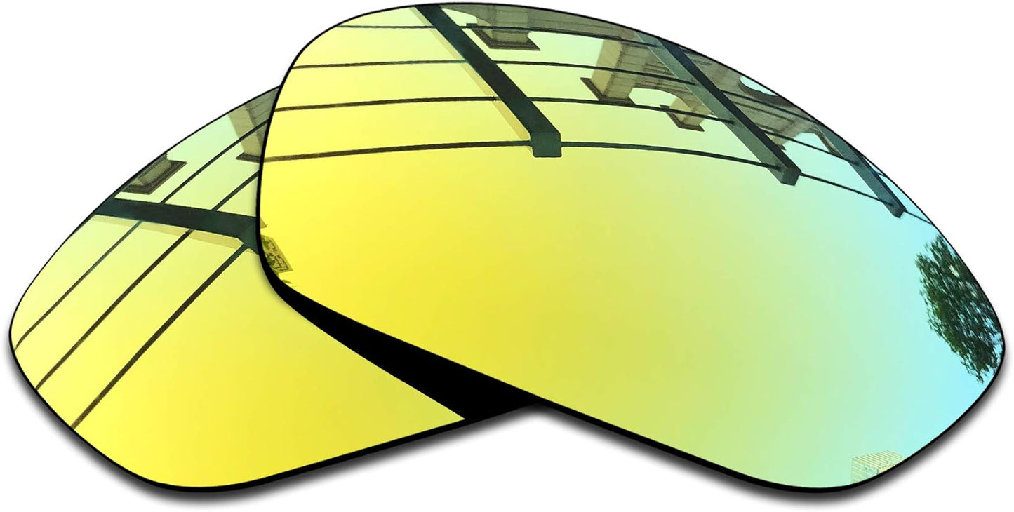 SEEABLE Premium Polarized Mirror Replacement Lenses for Oakley Juliet Sunglasses - 24K Gold Mirror