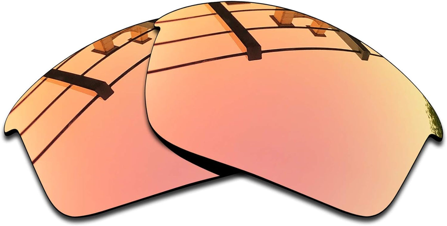 SEEABLE Premium Polarized Mirror Replacement Lenses & Nose Piece for Oakley Flak Jacket Sunglasses