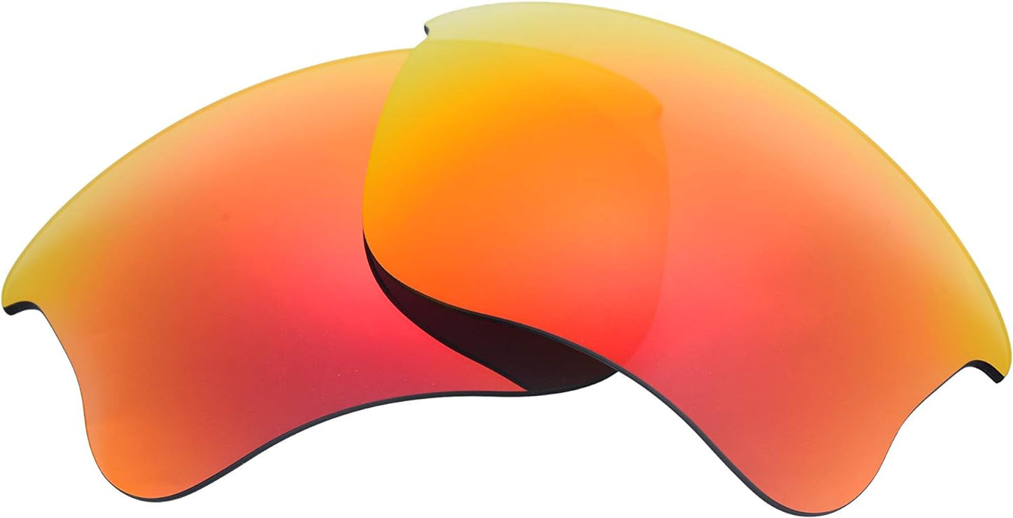 Polarized Replacement Lenses for Oakley Flak Jacket XLJ Sunglasses (Fire Red) NicelyFit