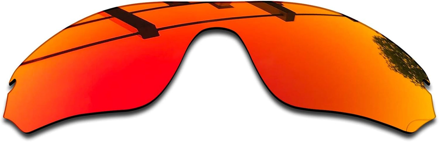 SEEABLE Premium Polarized Mirror Replacement Lenses for Oakley Radar Edge OO9184 Sunglasses - Fire Orange Mirror