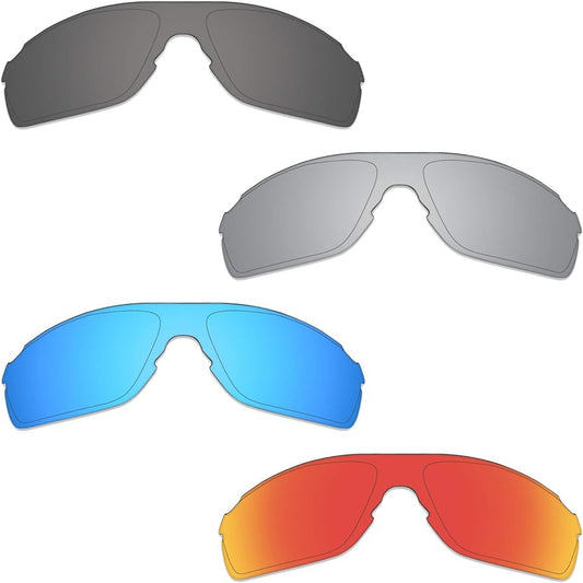 Flugger 4 Pair Polarized Replacement Lenses for Oakley EV Zero Pitch Sunglasses