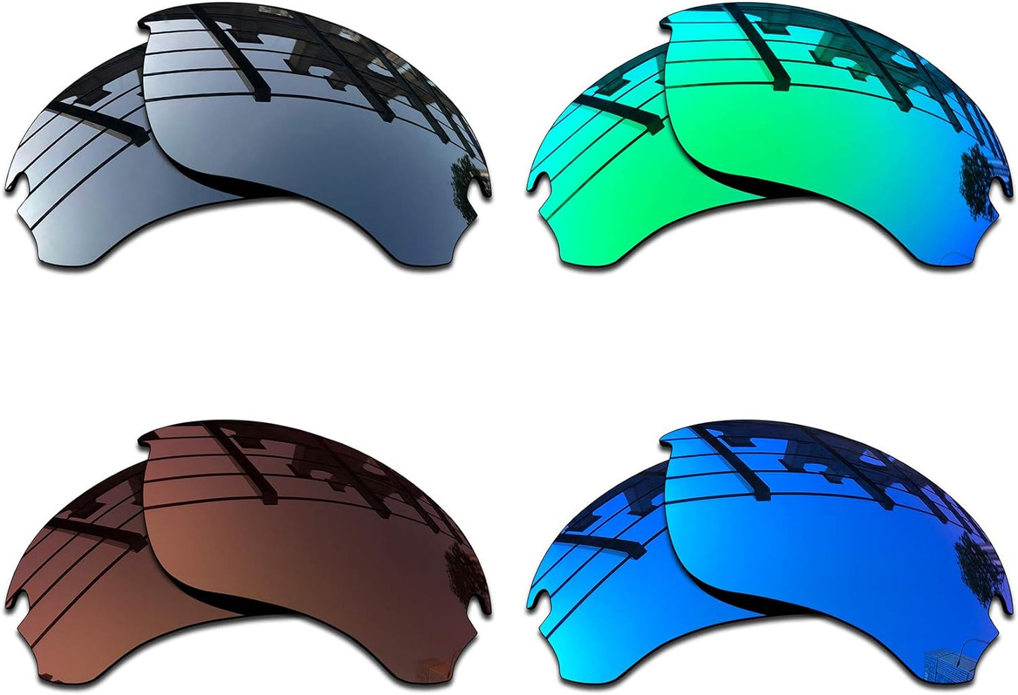 SEEABLE Premium Polarized Replacement Lenses & Nose Piece for Oakley Si Speed Jacket OO9228 Sunglasses