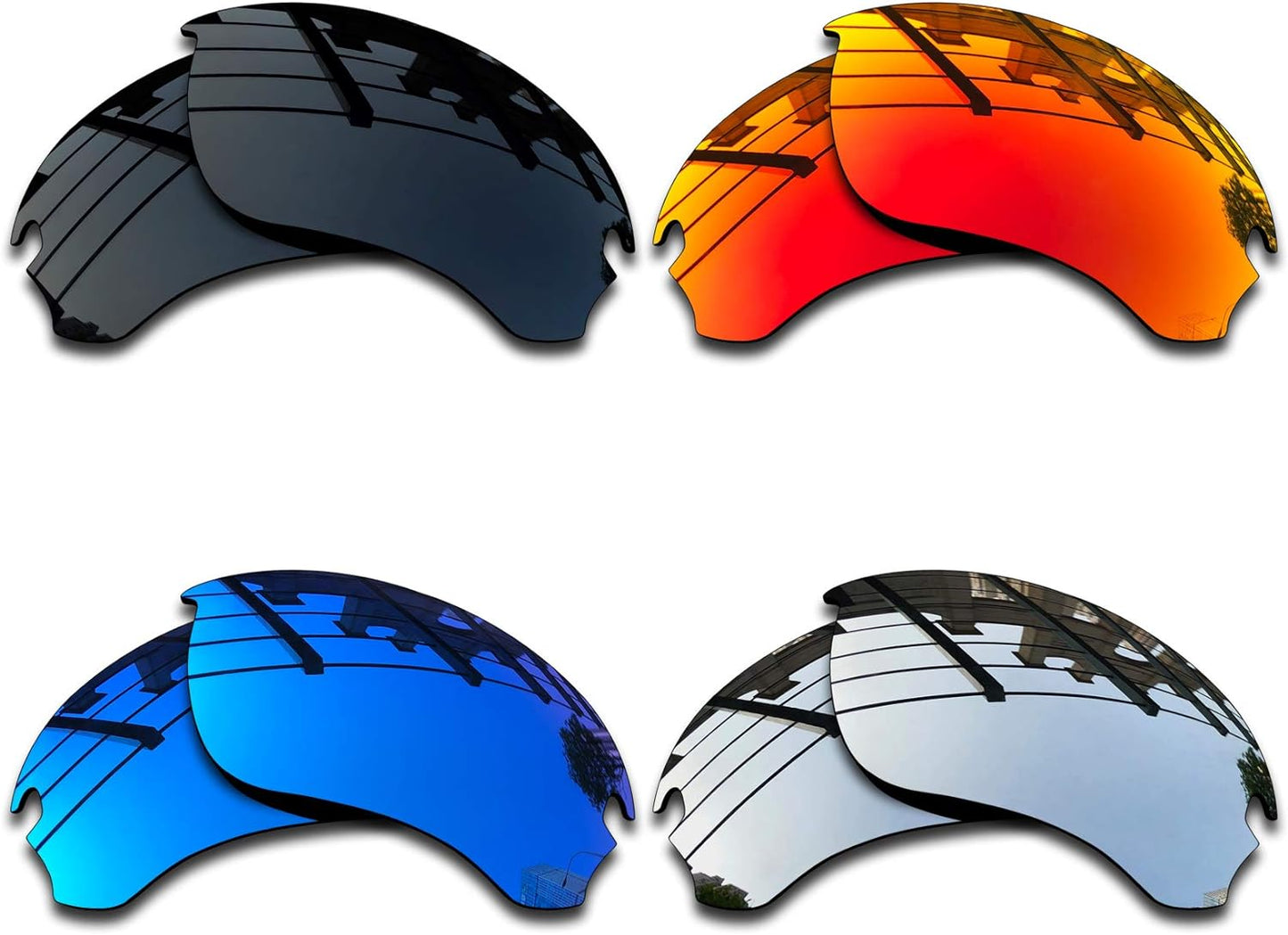 SEEABLE Premium Polarized Replacement Lenses & Nose Piece for Oakley Si Speed Jacket OO9228 Sunglasses