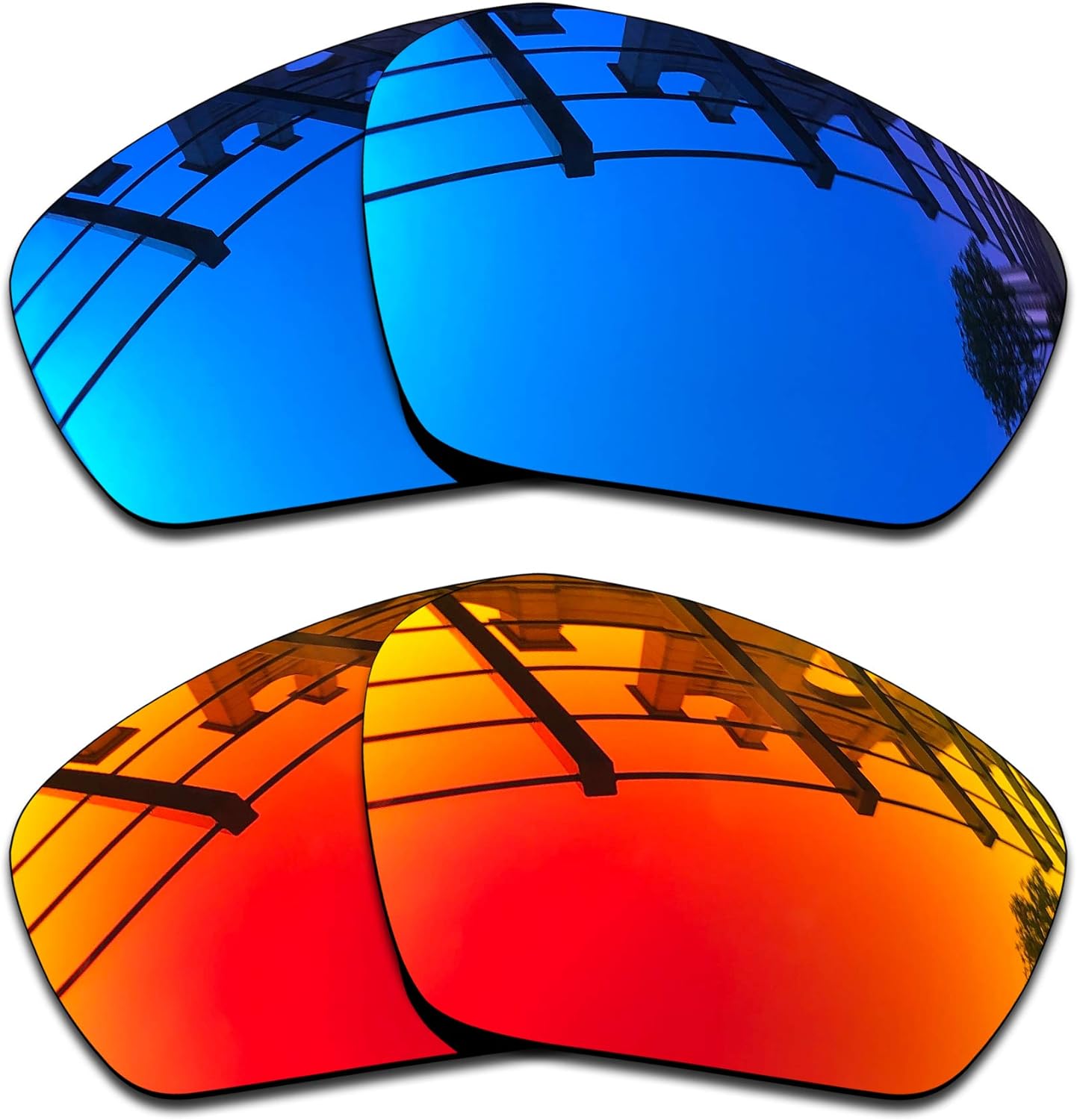 SEEABLE Premium Polarized Mirror Replacement Lenses & Rubber Kit for Oakley Field Jacket OO9402 Sunglasses