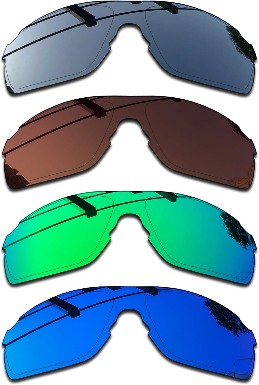 SEEABLE Premium Polarized Mirror Replacement Lenses for Oakley EV Zero Pitch OO9383 Sunglasses