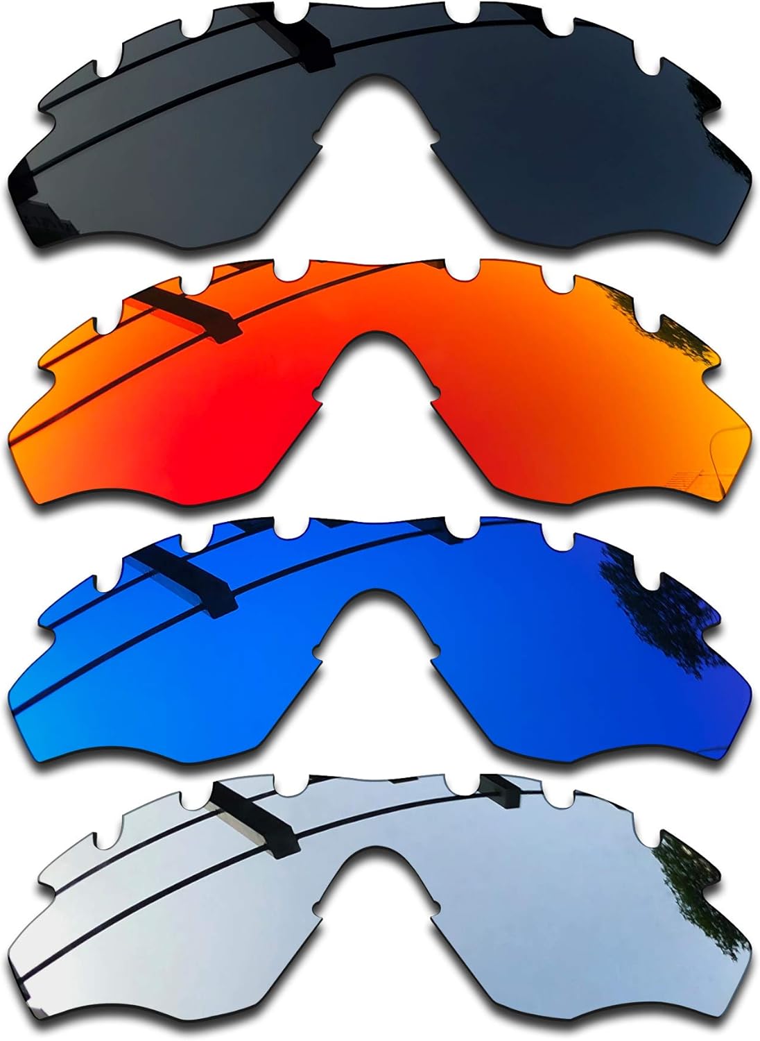 SEEABLE Premium Polarized Mirror Replacement Lenses for Oakley M2 Frame Vented OO9212 sunglasses