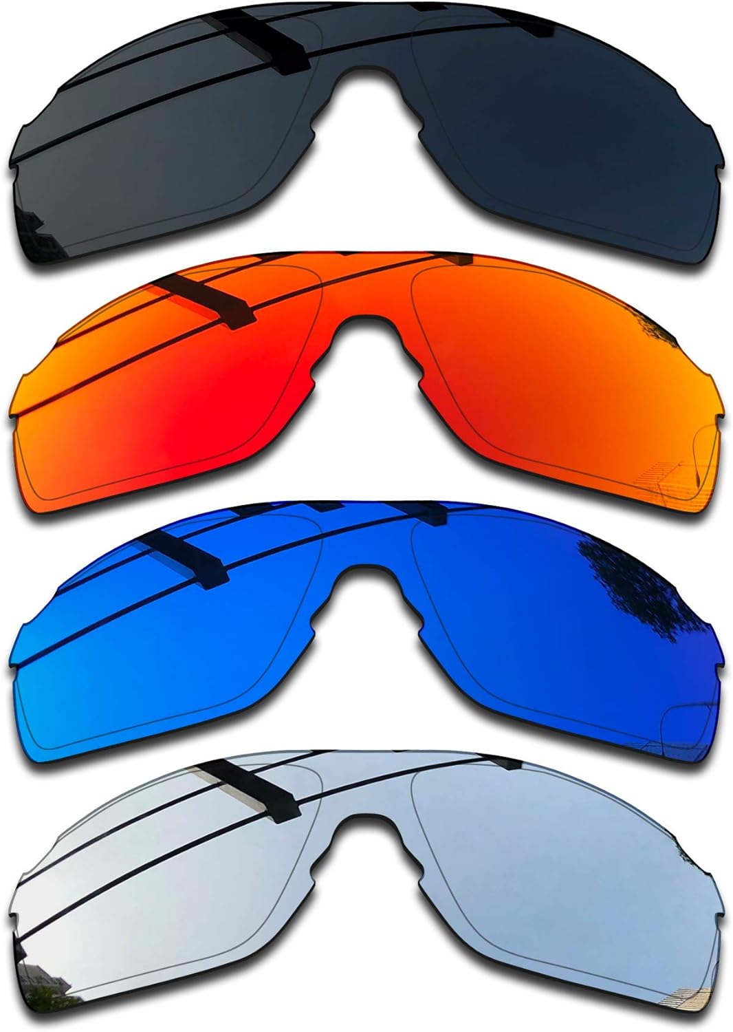 SEEABLE Premium Polarized Mirror Replacement Lenses for Oakley EV Zero Pitch OO9383 Sunglasses