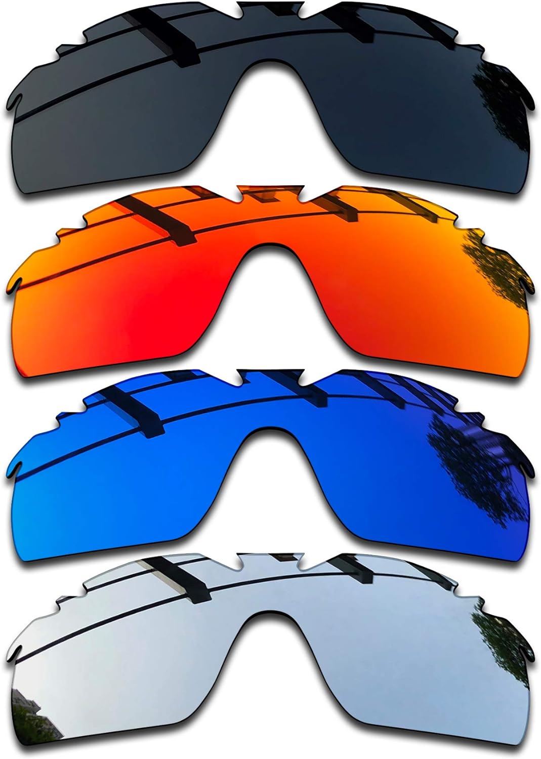 SEEABLE Premium Polarized Mirror Replacement Lenses for Oakley RadarLock XL Vented OO9196/OO9170 Sunglasses