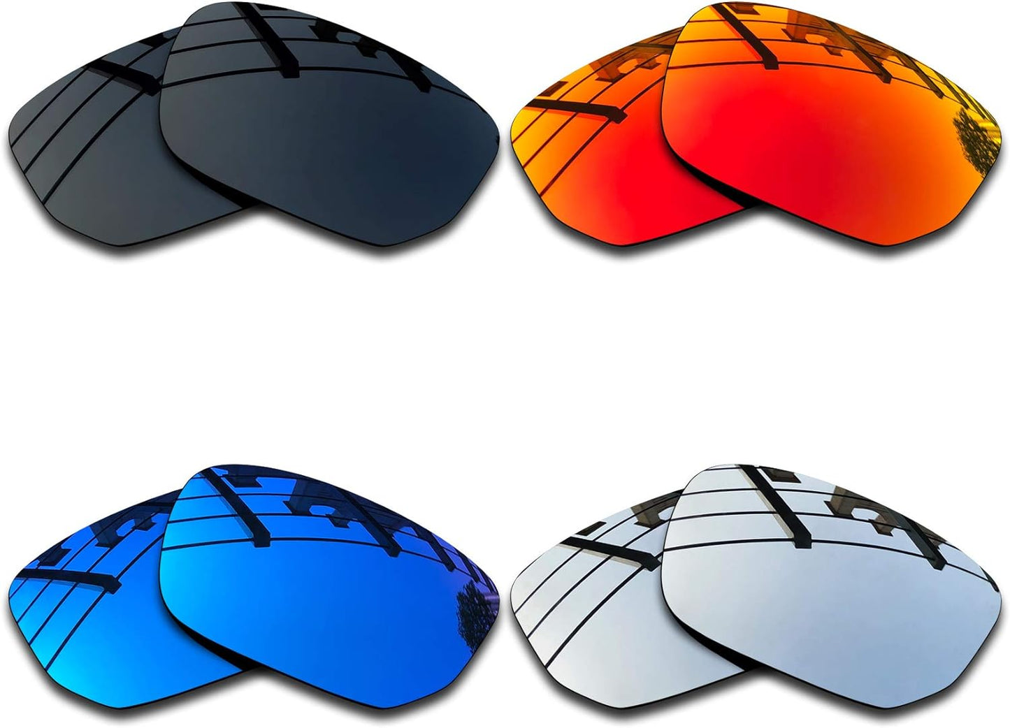 SEEABLE Premium Polarized Mirror Replacement Lenses for Oakley Style Switch OO9194 sunglasses