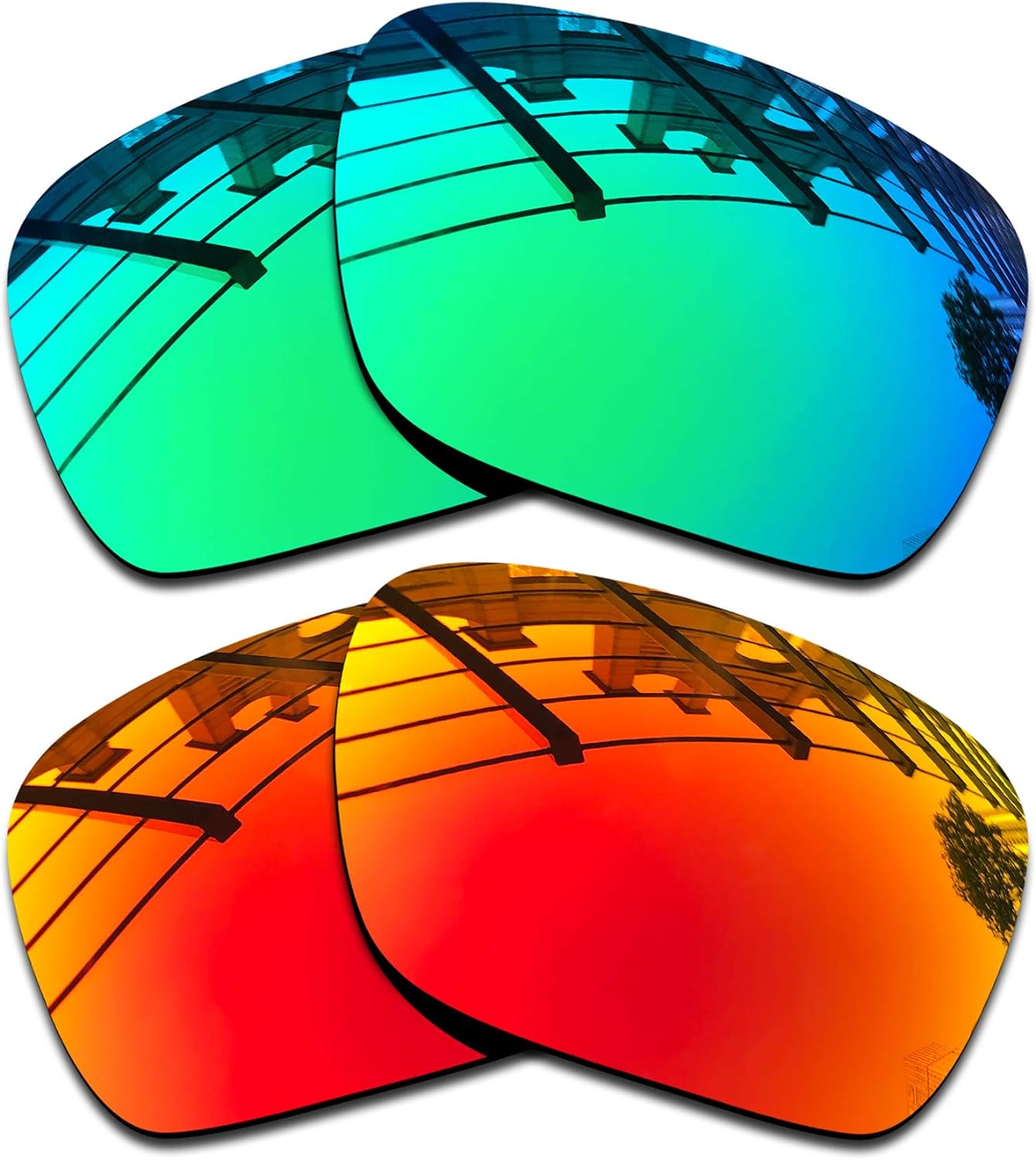 SEEABLE Premium Polarized Mirror Replacement Lenses for Oakley Holbrook Mix OO9384 sunglasses