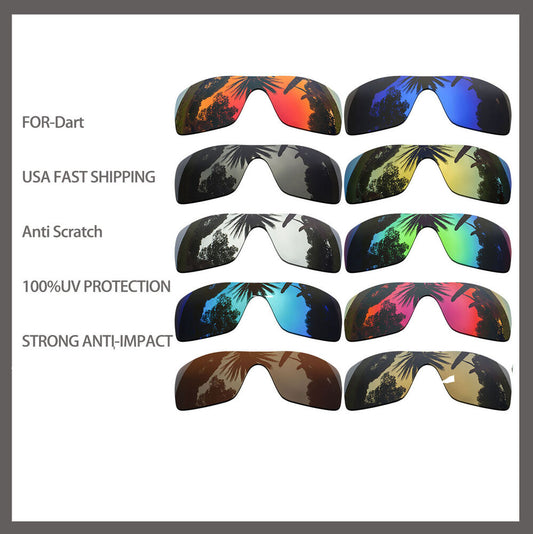 US Replacement Polarized Lenses for-Oakley Dart Sunglasses Anti-scratch