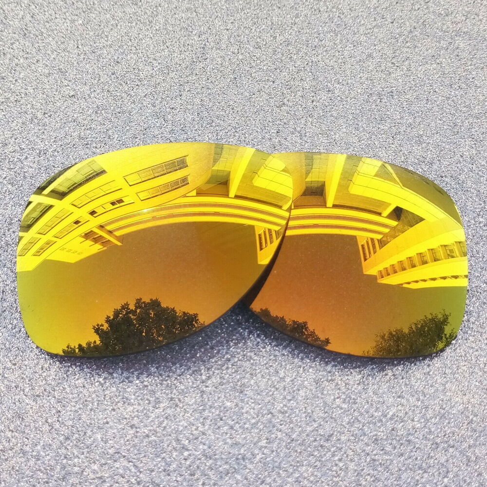 2 Sets Fire Red Polarized Replacement Lenses For-Oakley Felon Sunglass