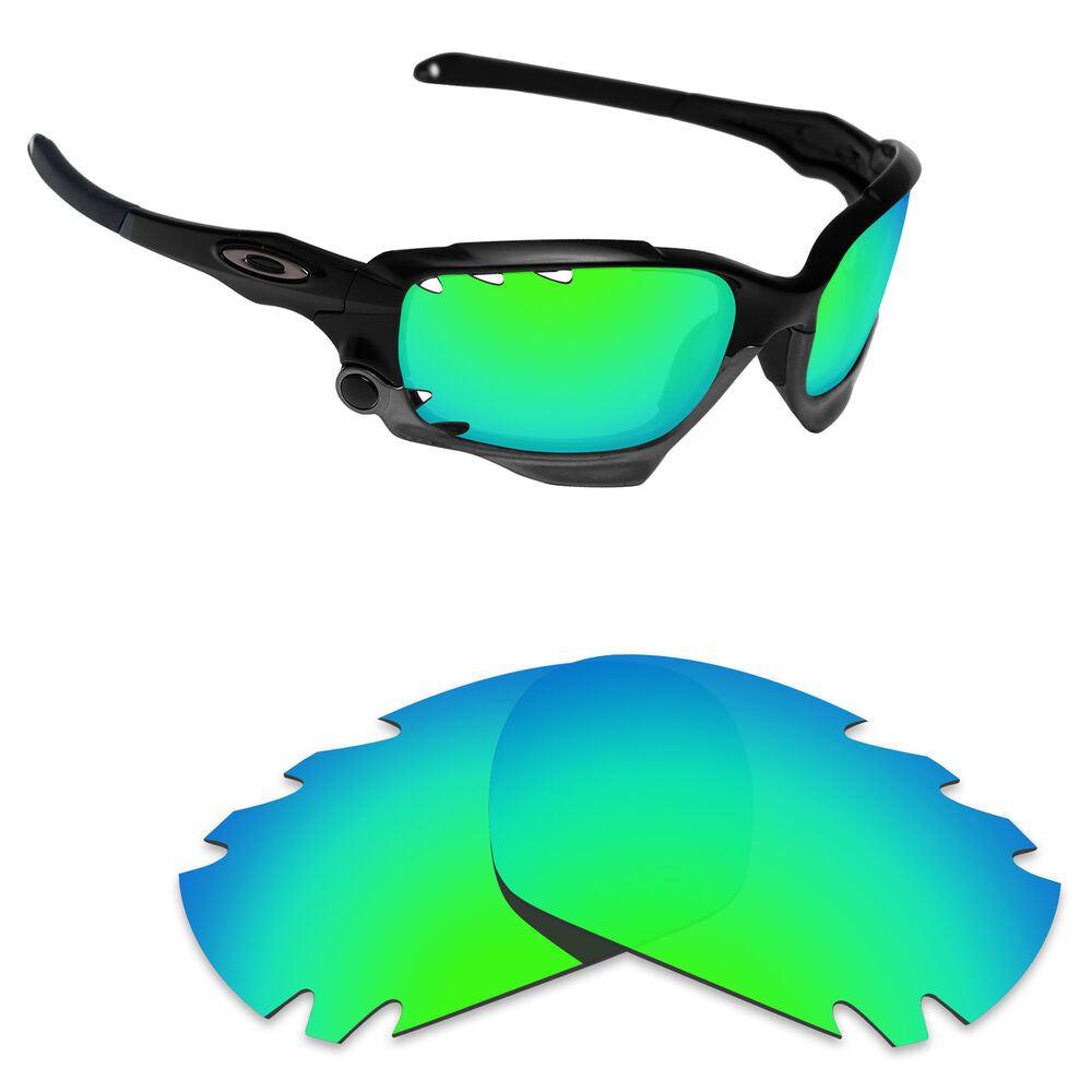 Hawkry Polarized Replacement Lenses for-Oakley Jawbone Vented Green Mirror