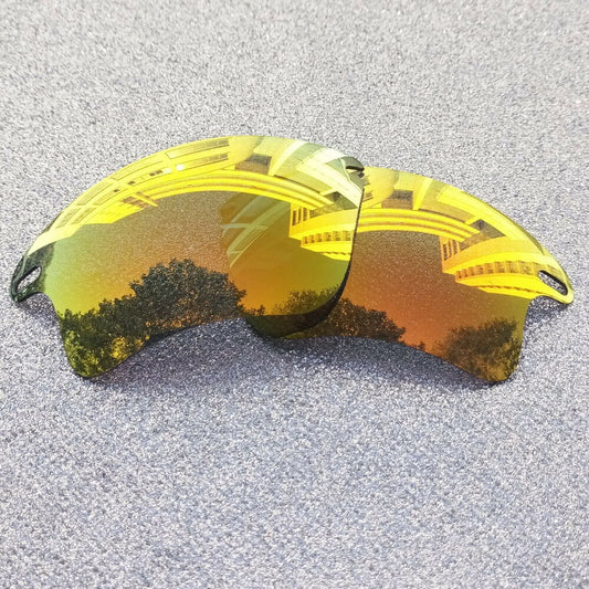 2 Sets Fire Red Polarized Replacement Lenses For-Oakley Fast Jacket XL Sunglass