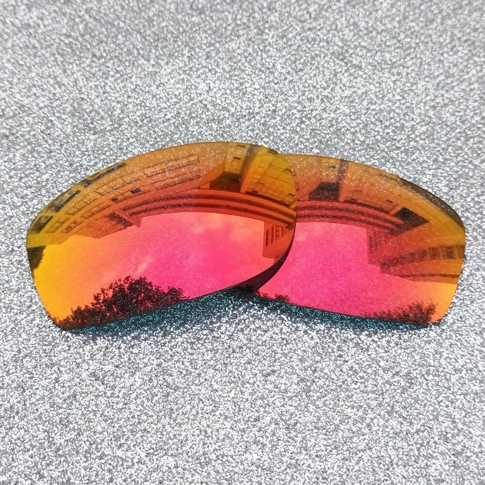 Fire Red Polarized Replacement Lenses For-Oakley Fives Squared Sunglass