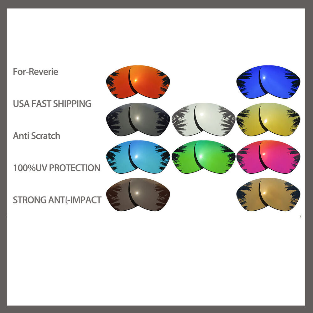 Replacement Polarized Lenses for-Oakley Reverie OO9362 Sunglasses Anti-scratch