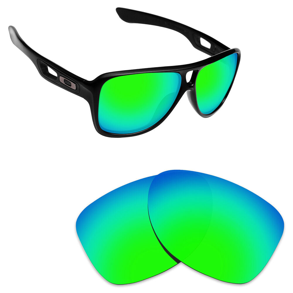 Hawkry Polycarbonate Replacement Lenses for-Oakley Dispatch 2-Emerald Green