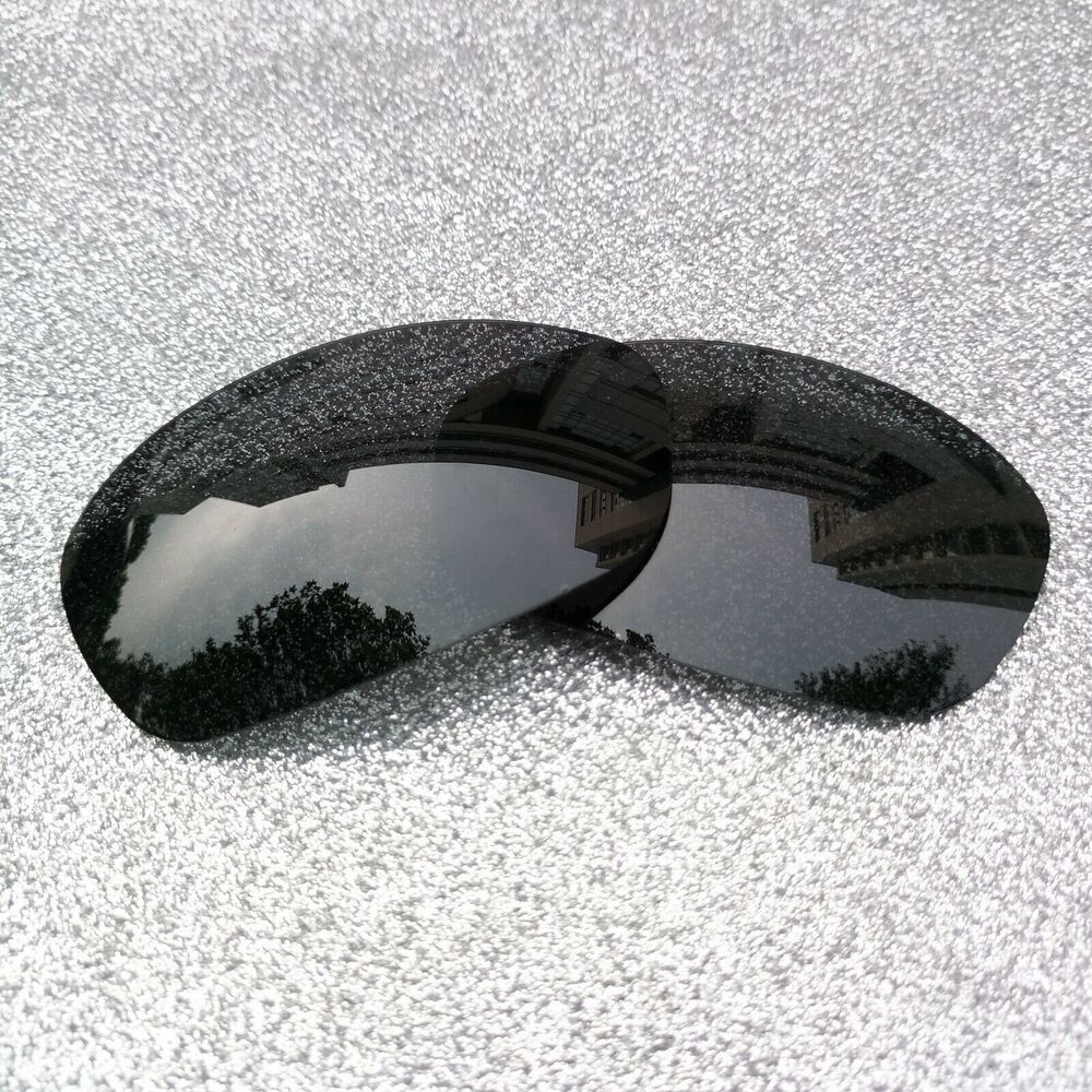 2 Sets of Black Polarized Replacement Lenses For-Oakley Juliet Frame