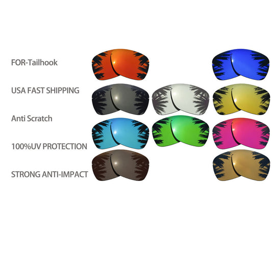 US Replacement Lenses for-Oakley Tailhook OO4087 Sunglasses Anti-scratch