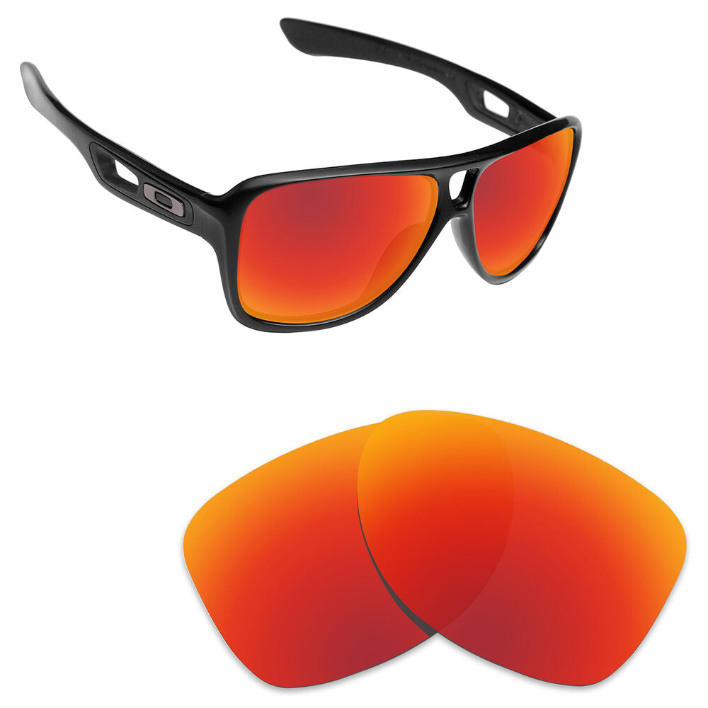 Hawkry Polarized Replacement Lenses for-Oakley Dispatch 2 Sunglass Orange Red