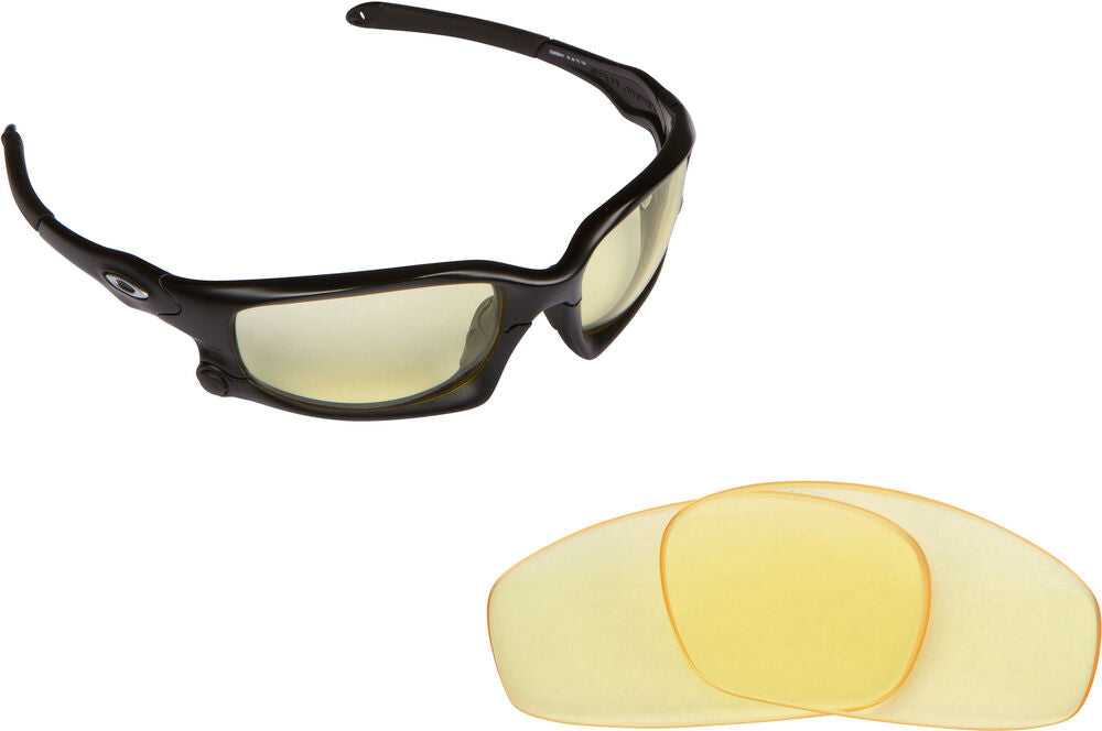 LenSwitch Replacement Lenses for Oakley Wind Jacket Sunglasses Yellow