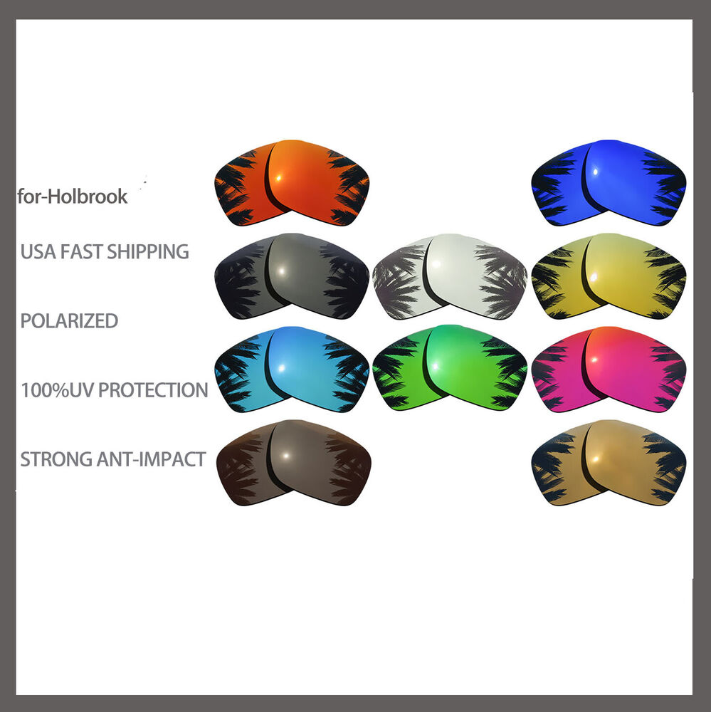 Replacement Polarized Lenses for-Oakley Holbrook OO9102 Sunglasses Anti Scratch