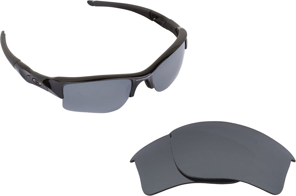 LenSwitch Replacement Lenses for Oakley Quarter Jacket Sunglasses Silver