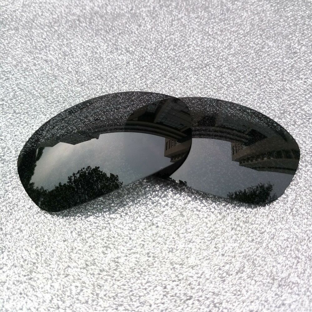 Black Polarized Replacement Lenses For-Oakley Monster Dog Sunglass 2 Pairs