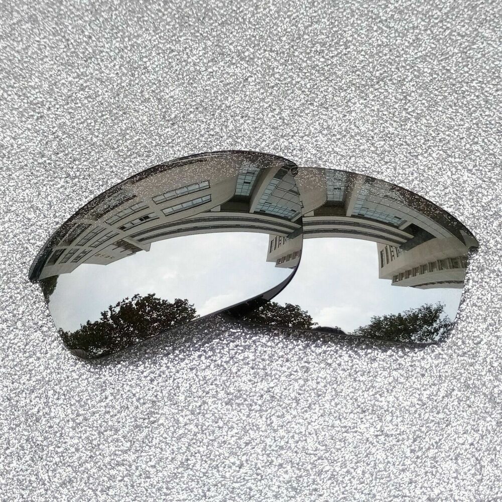 Silver Polarized Replacement Lenses For-Oakley Flak Jacket XLJ Frame