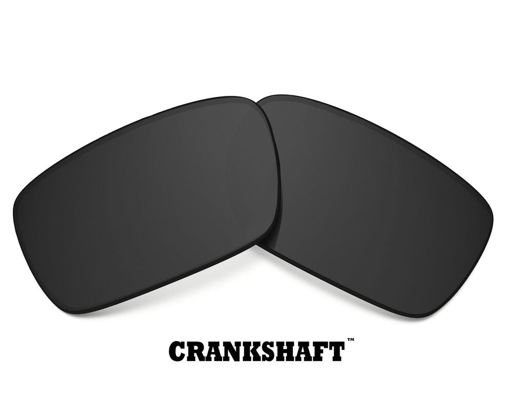 LenSwitch Replacement Lenses for Oakley Crankshaft Sunglasses Dark Black