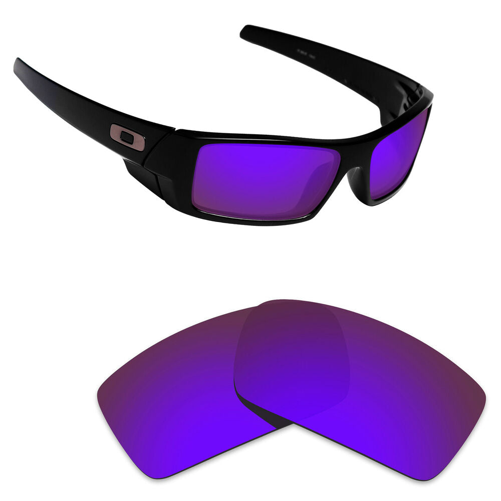 Hawkry Polarized Replacement Lenses for-Oakley Gascan Sunglass Purple Mirror