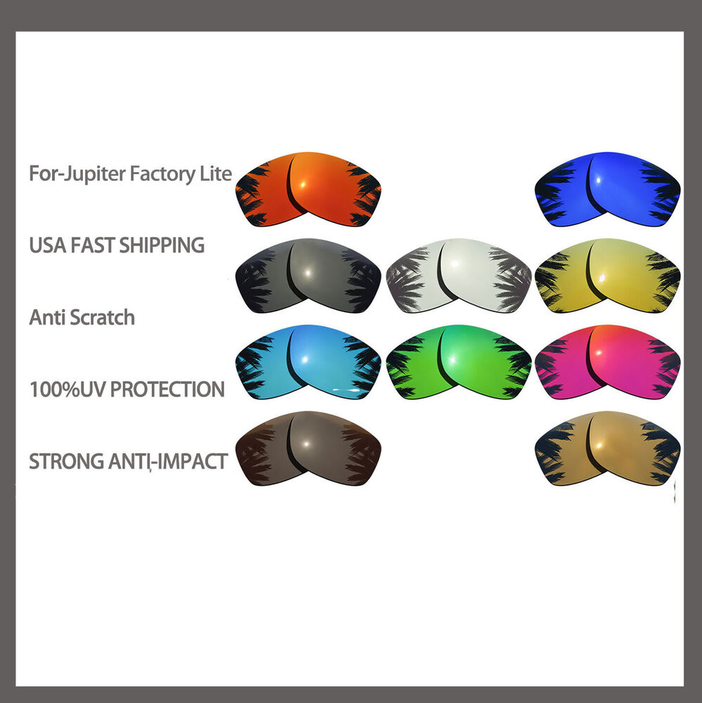 Replacement Polarized Lenses for-Oakley Jupiter Factory Lite Anti Scratch